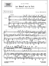 Le Boeuf sur le Toit - Piano 4 Mains - MILHAUD - Partition - Piano